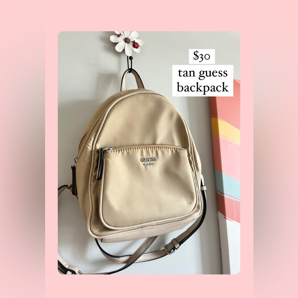 Tan Guess Backpack